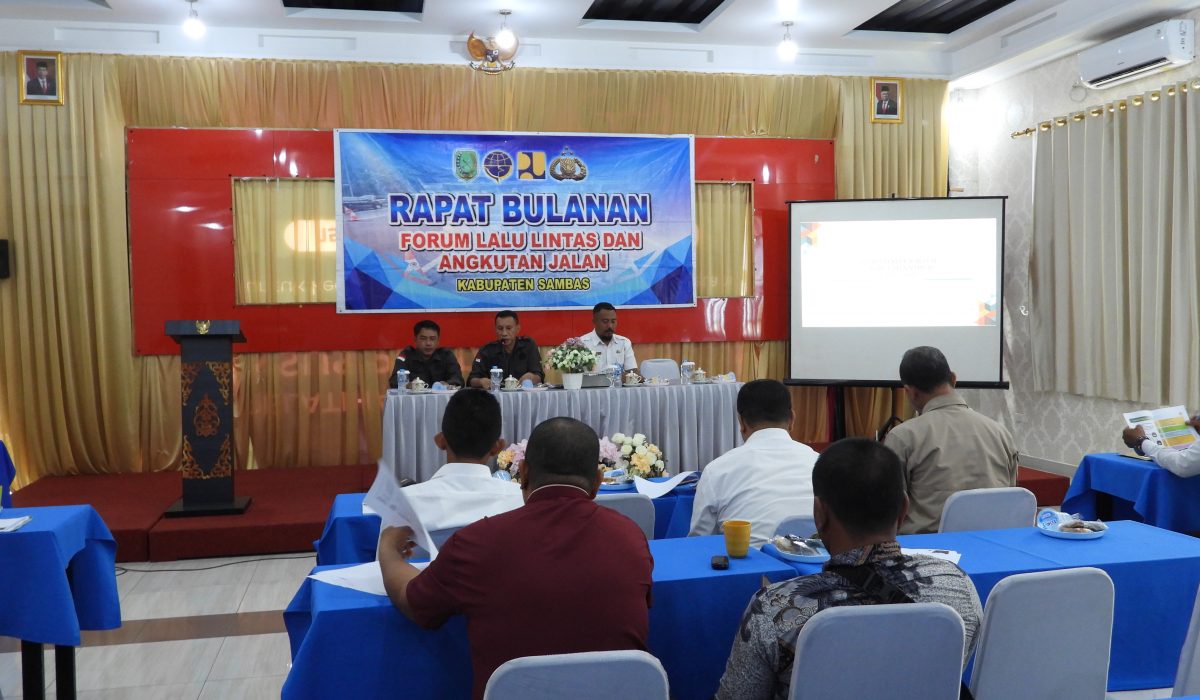 Dishub Gelar Rapat Pembahasan Draft Perbup Rencana Aksi Keselamatan Lalu Lintas dan Angkutan Jalan Kabupaten Sambas