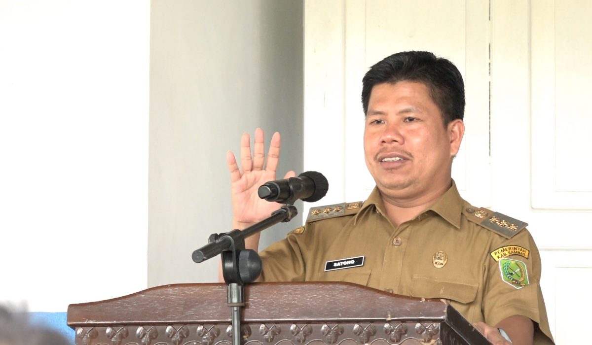 Bupati Satono Launching Aplikasi Sile (Sistem Informasi Layanan E-Kinerja) Dishub Sambas